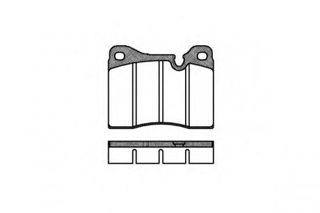 Тормозные колодки дисковые REMSA 0011.30