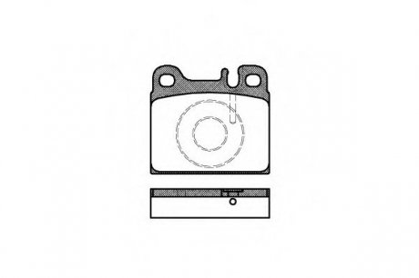 Тормозные колодки дисковые REMSA 0006.88