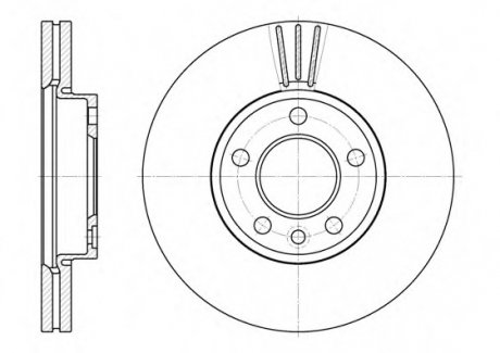 Тормозной диск REMSA 6708.10 (фото 1)
