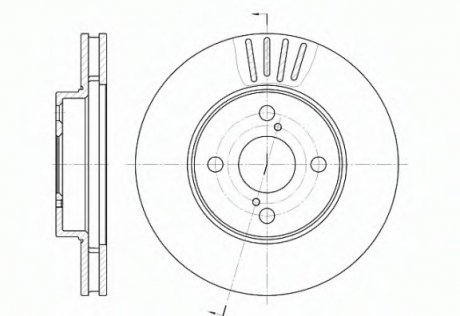 Тормозной диск REMSA 6742.10 (фото 1)
