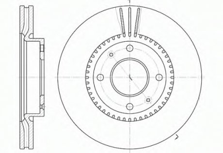 Тормозной диск REMSA 6668.10 (фото 1)