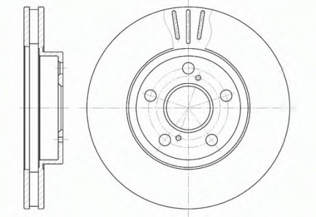 Тормозной диск REMSA 6540.10 (фото 1)