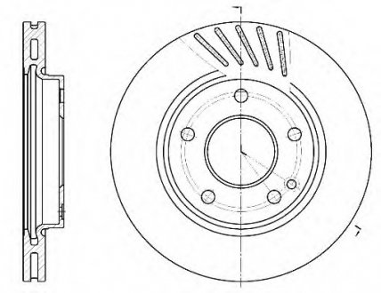 Тормозной диск REMSA 6527.10 (фото 1)