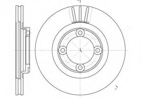 Тормозной диск REMSA 6385.10 (фото 1)