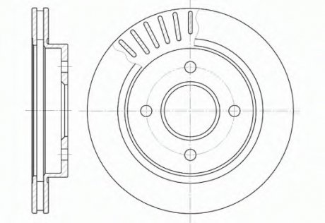 Тормозной диск REMSA 6160.10 (фото 1)