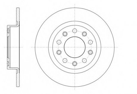 ТОРМОЗНОЙ диск REMSA 61445.00