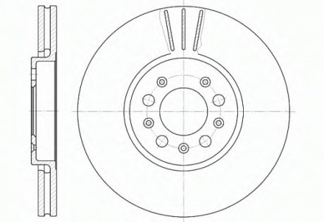 Тормозной диск REMSA 6544.10 (фото 1)