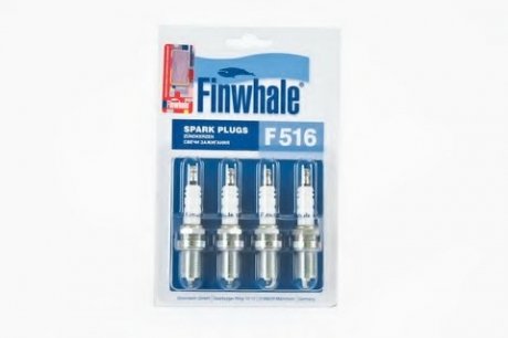 Свічка запалювання ВАЗ 2110-2112, 1117-1119,2170-2172 16 клап (компл.4 шт) (вир-во) Finwhale F516 (фото 1)