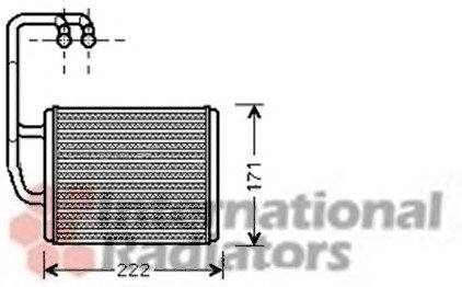 Радиатор отопителя KIA Cerato (LD) Van Wezel 83006076 (фото 1)