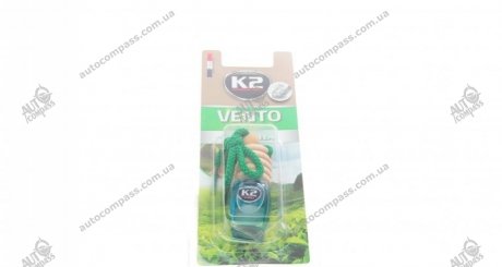 Автомобільний ароматизатор (освіжувач) повітря "зелений чай ", блістер / VINCI VENTO GREEN TEA 8ML K2 V452 (фото 1)