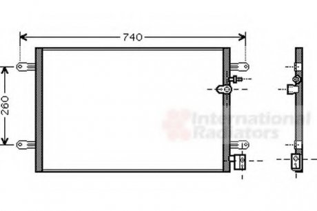 Конденсор кондиционера A6 ALL 04-11 Van Wezel 03005237 (фото 1)