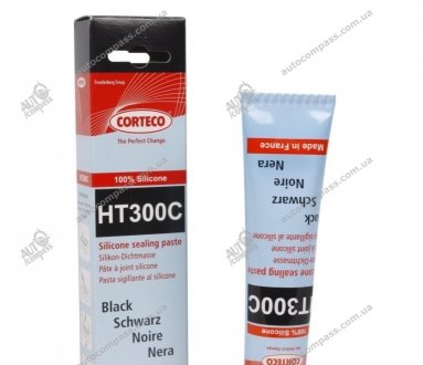 Герметик силиконовый серый 80мл (- 50 C до + 300С) Corteco HT300C (фото 1)