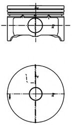 Поршень, комплект FORD Focus C-Max,Mondeo 1,8i 16V 00- Kolbenschmidt 99456720 (фото 1)