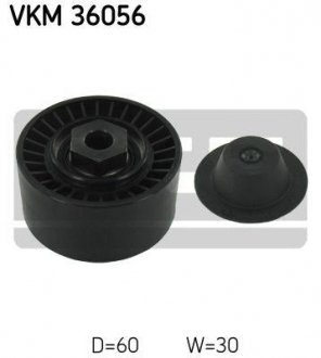 Натяжний ролик, полікліновий ремінь RENAULT CLIO IV (BH) 1.2 16V 2012 - (Вир-во) SKF VKM36056 (фото 1)