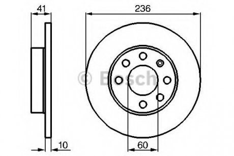 Гальмівний диск - заміна на 0986479829 Bosch 0986478080 (фото 1)