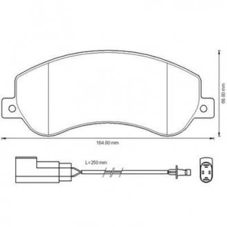 Гальмівні колодки передні VW Amarok / Ford Transit Jurid 573275J (фото 1)