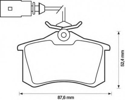 Гальмівні колодки задні Audi A4 / Ford Galaxy / Seat Alhambra / VW Sharan Jurid 573065J (фото 1)