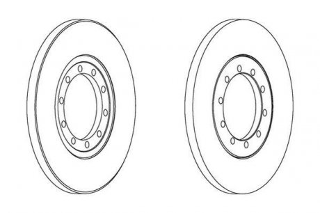 Диск тормозной Jurid 562537JC (фото 1)