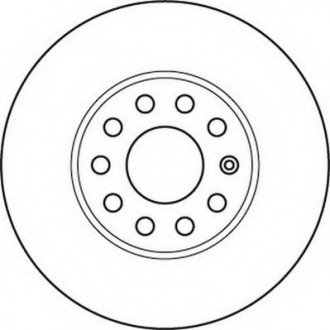 Гальмівний диск передній VW Caddy, Golf / Audi A3 / Seat Leon / Skoda Octavia Jurid 562235JC (фото 1)