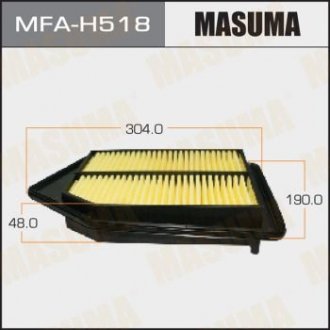Фильтр возд Honda Accord 2.4 17220-5A2-A00 Masuma MFAH518 (фото 1)