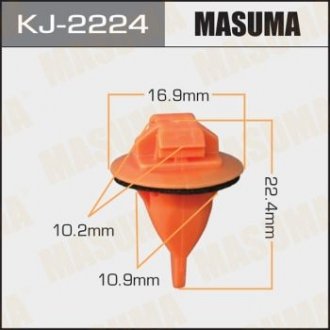 Клипса (пластиковая крепежная деталь) Masuma KJ-2224 (фото 1)