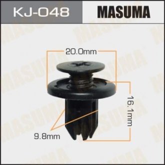 Клипса (пластиковая крепежная деталь) Masuma KJ-048 (фото 1)