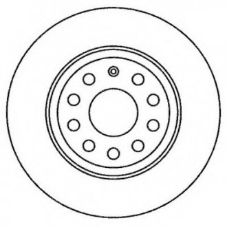 Гальмівний диск задній VW Tiguan, Passat, Jetta / Skoda Octavia, Superb / Audi A3, Q3 Jurid 562258JC (фото 1)