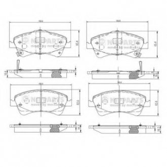 Гальмівні колодки NIPPARTS N3602133 (фото 1)