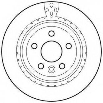 Гальмівний диск задній Volvo S60, S80, V60, V70, XC70 Jurid 562650JC (фото 1)