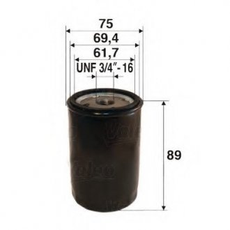 Фильтр масляный (накручиваемый) Valeo 586083 (фото 1)