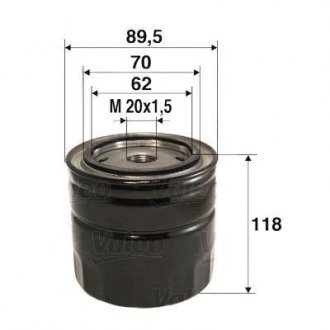 Фильтр масляный (накручиваемый) Valeo 586035 (фото 1)
