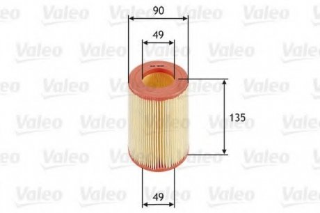 Фильтр воздушный (круглий) Valeo 585660 (фото 1)