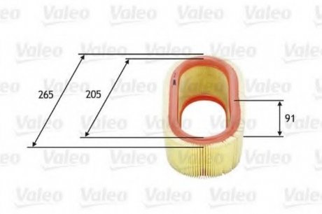 Фильтр воздушный (круглий) Valeo 585647 (фото 1)