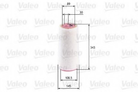 Фильтр воздушный (круглый) Valeo 585617 (фото 1)