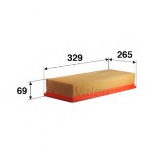 Фильтр воздушный (плоский) Valeo 585123