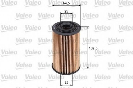 Фильтр масляный (вставка) Valeo 586579 (фото 1)