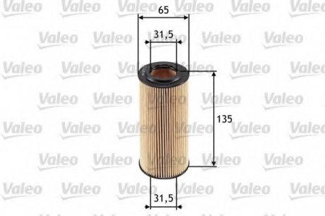 Фильтр масляный (вставка) Valeo 586553 (фото 1)