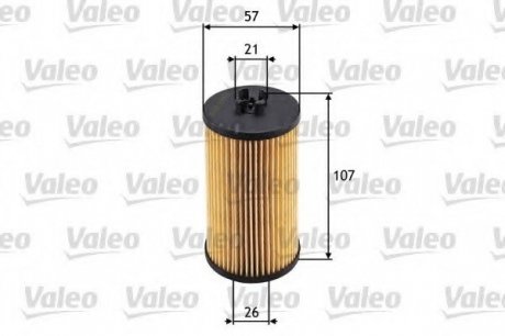Фильтр масляный (вставка) Valeo 586531 (фото 1)