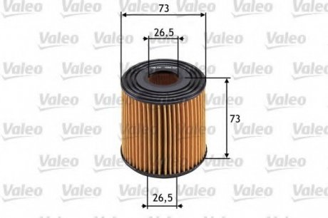 Фильтр масляный (вставка) Valeo 586523 (фото 1)