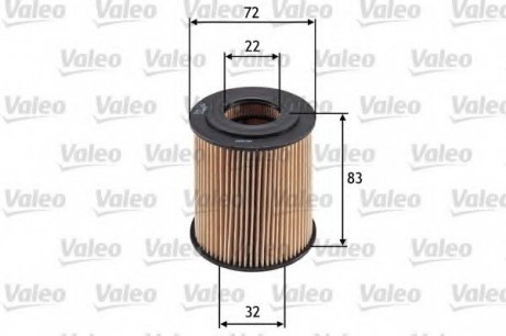 Фильтр масляный (вставка) Valeo 586542 (фото 1)