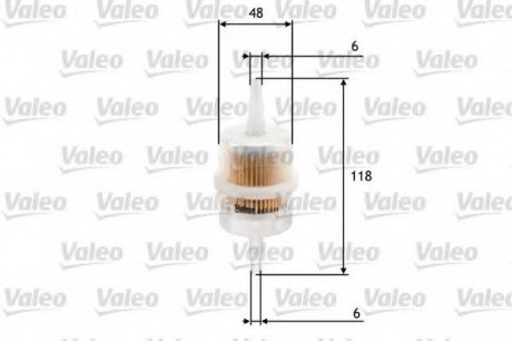 Фильтр топливный Valeo 587011 (фото 1)