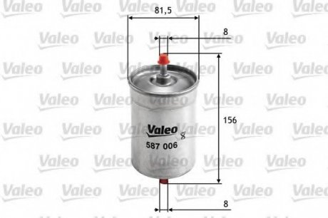Фильтр топливный PHC Valeo 587006 (фото 1)