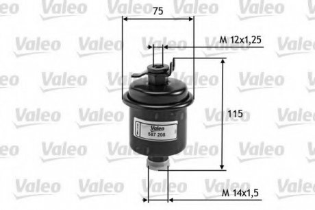 Фильтр топливный Valeo 587208 (фото 1)