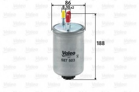 Фильтр топливный Valeo 587503 (фото 1)