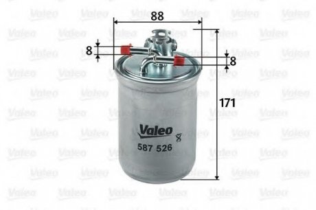 587526 Valeo Фильтр топливный