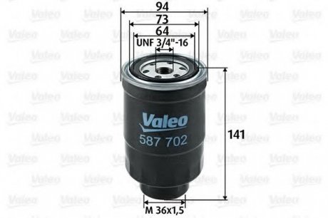 Фильтр топливный Valeo 587702 (фото 1)