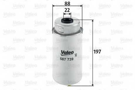 Фильтр топливный Valeo 587739 (фото 1)