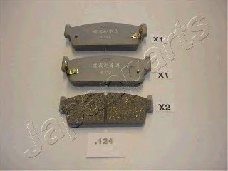 Тормозные колодки дисковые JAPANPARTS PP-124AF (фото 1)