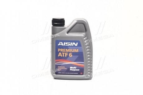 Масло трансмиссионное PREMIUM ATF6 1л AISIN ATF-92001 (фото 1)