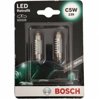 Лампа LED Retrofit C5W к-т 2 шт Bosch 1987301501
